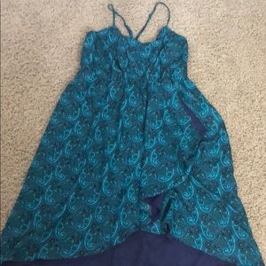 Blue paisley summer dress